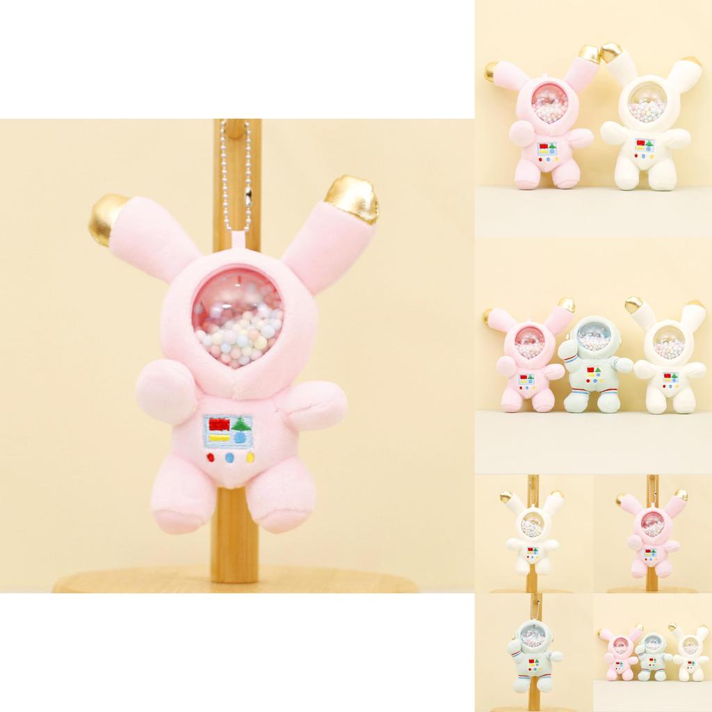 Adorable Astronaut Plush Keychain Cute Space Bunny Doll Creative Bag Charm