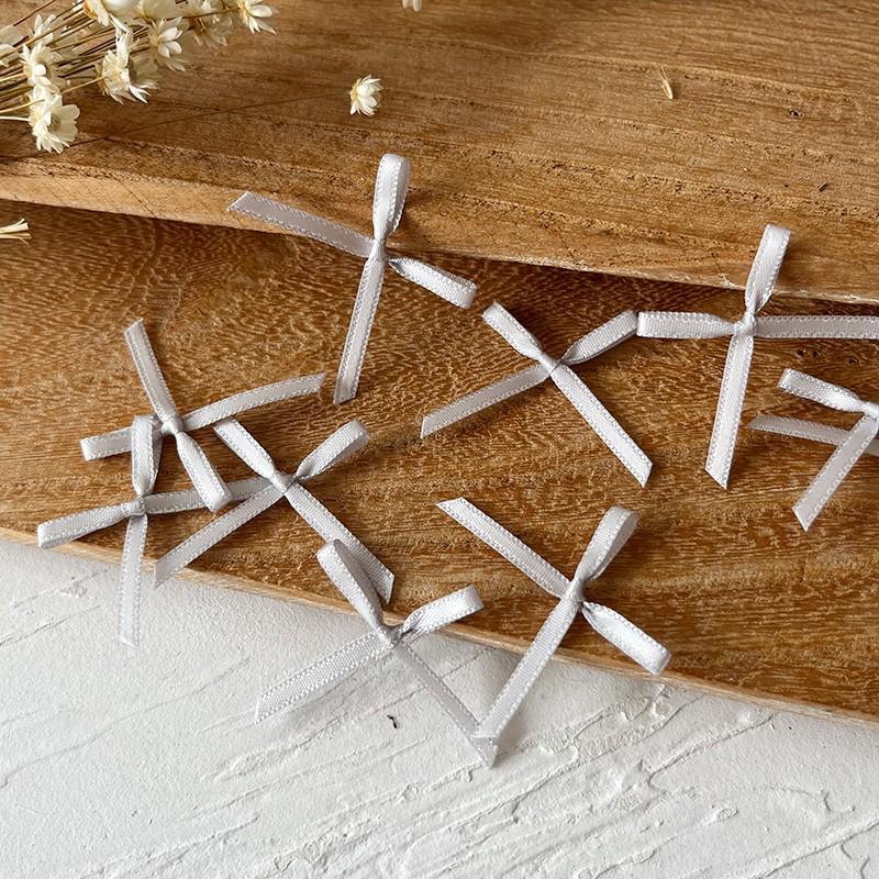 Ручной бант из ленты шириной 2,5 см для DIY одежды и аксессуаров для волос, держателей для открыток и украшений