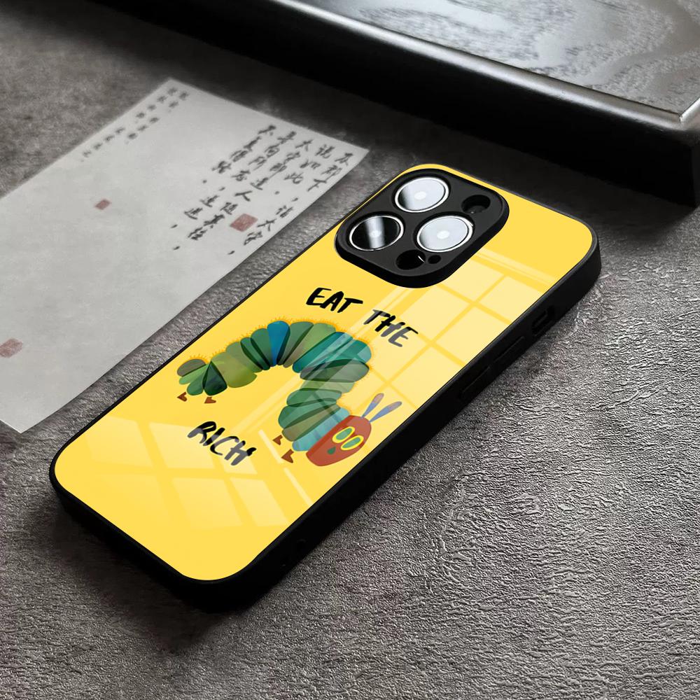 The Very Hungry Caterpillar Phone Case For IPhone 16 Pro Max 14 17 Air 12 15 11 13 Mini X XR XS Max SE Glass Cover