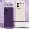Square Liquid Silicone Phone Case for VIVO IQOO 12 Pro Back Cover IQOO12 12Pro 360 Protective Soft Shockproof Shield Armor Funda