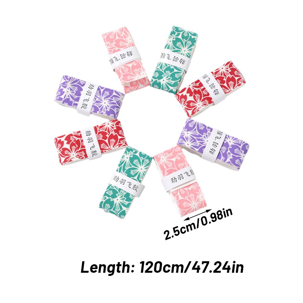 Обергрип для бадминтонной ракетки «Лепестки сакуры», нескользящий, влагопоглощающий, противоскользящий, латексный амортизирующий грип-лента для бадминтона, сквоша