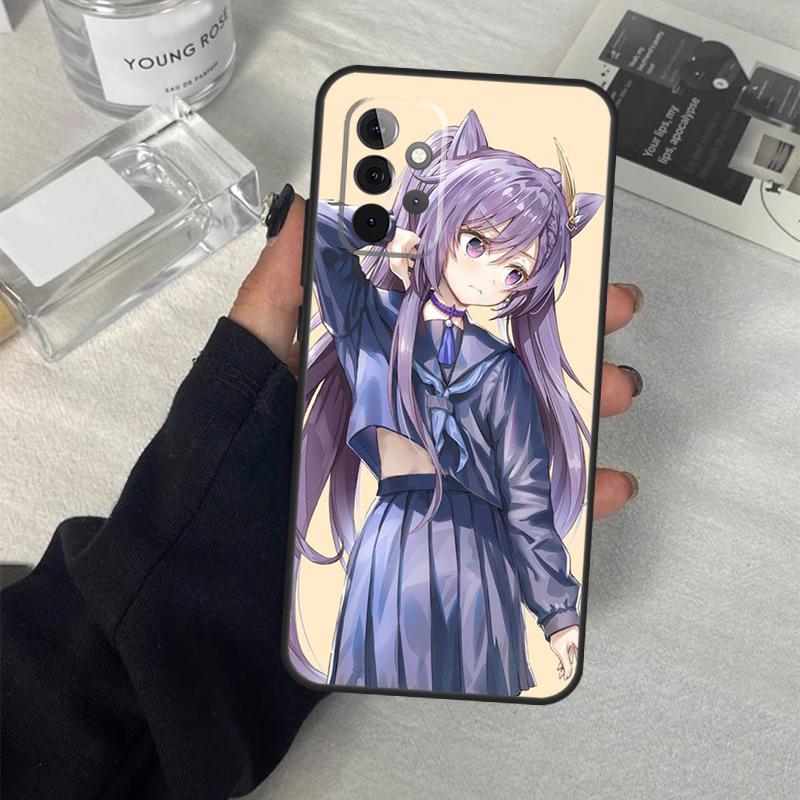 Кэ Цин Genshin Impact Аниме Чехол Для Samsung Galaxy A14 A24 A34 A54 A51 A71 A13 A23 A33 A53 A73 A12 A22 A32 A52 Чехол