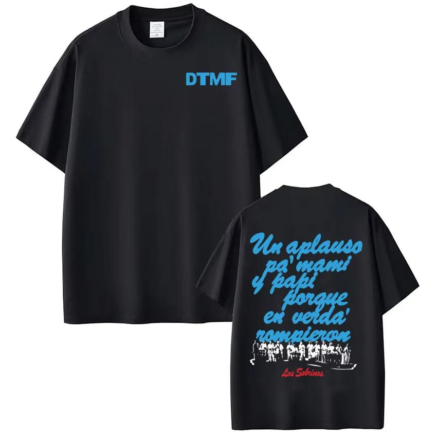 Singer Bad Bunny DTMF Album Tour 2026 Graphic Tshirt Unisex Fashion Casual Tshirts Cotton Aesthetic Trendy Harajuku Tshirts