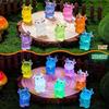 10/20pcs Luminous Mini Resin Cow, Glow In The Dark Cows Tiny Animals Figures DIY Crafts For Fairy Garden Micro Landscape Aquarium Micro