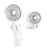 Ручной вентилятор 4800 мАч, удобный вентилятор большой емкости, до 25 часов непрерывной работы, предотвращение теплового удара, 20 дБ, тихий портативный вентилятор, 3 уровня подачи воздуха