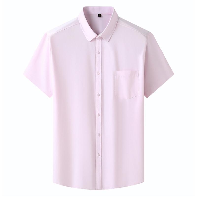 Men Shirt Plus Size Summer Short Sleeve Business Work Shirt Loose Fit Comfortable Oversized T Shirt Designer Clothes Men
