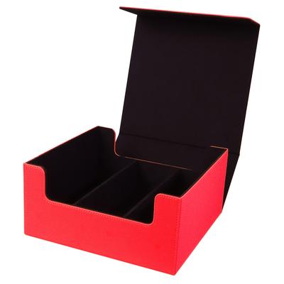 Кейс для хранения карт Hogodas Magnetic Loader, 35pt, вмещает до 90 карт, чехол для колоды, чехол для коллекционных карт, коробка для хранения, изготовлен из искусственной кожи, большая емкость,
