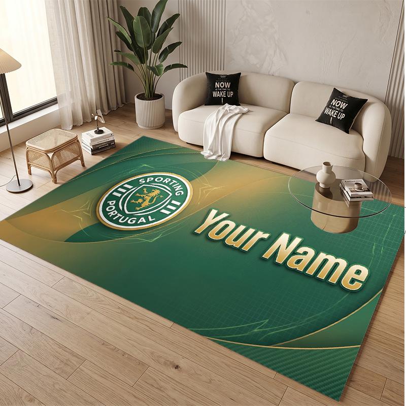 Personalized Crystal Velvet Carpet Sporting CP Pattern Non Slip Floor Rug