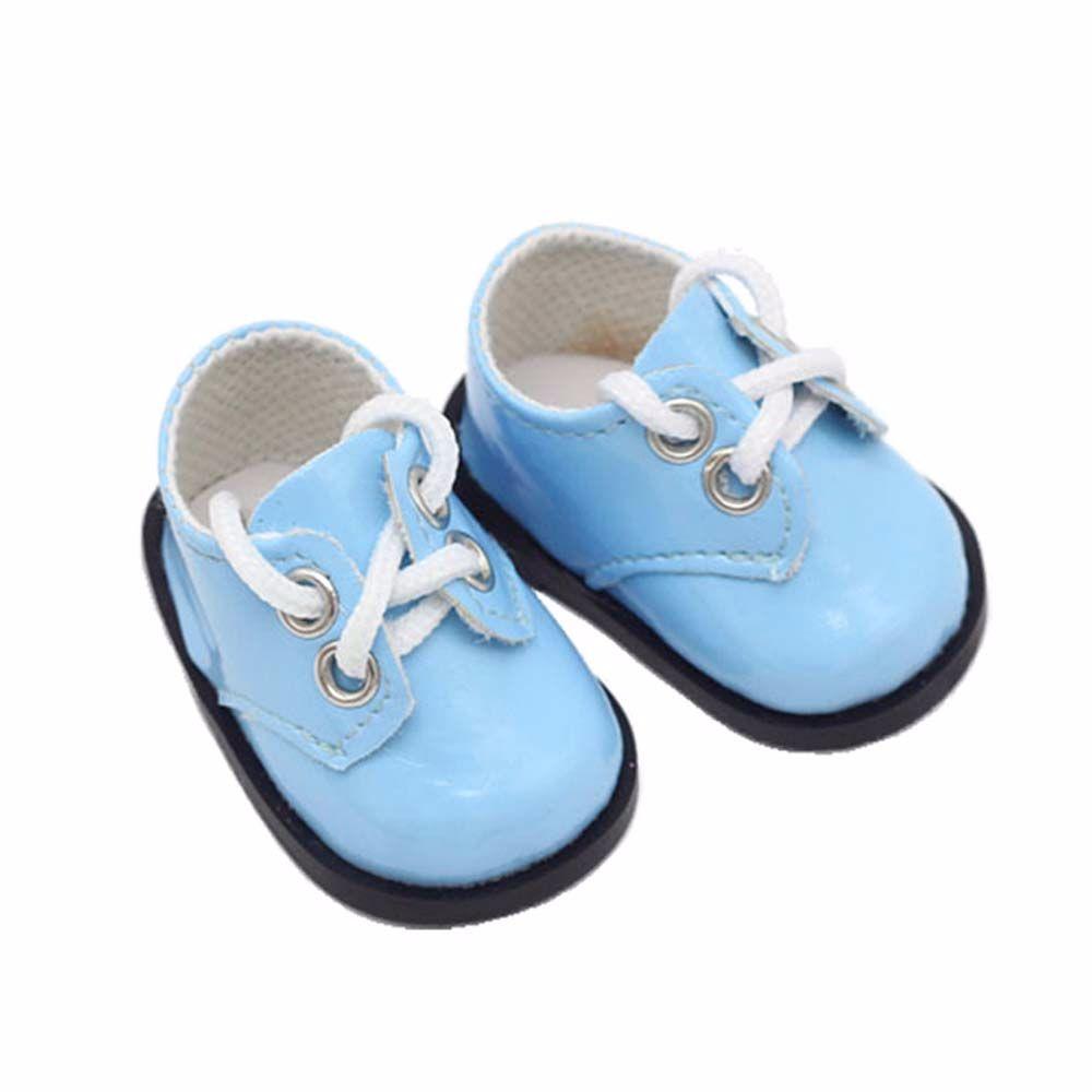 1 Pair Handmade 12 BJD Doll PU Shoes Fashion OB11 Leather Shoes ob11 Doll Sandals  EXO Doll