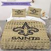 New Orleans Saints Pattern Bedding uilt Set uilt Cover Pillowcase Home Decoration Birthday Gift (1*duvet cover + 2*pillowcase without core)