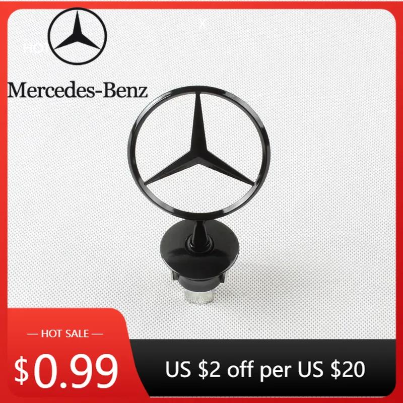 Автомобильная наклейка 2025 Горячая 1 шт. Эмблема Mercedes Benz Звезда Капот Автомобильный Капот Передний Логотип для Mercedes Benz W202 W203 W204 W208 W210 W220 W