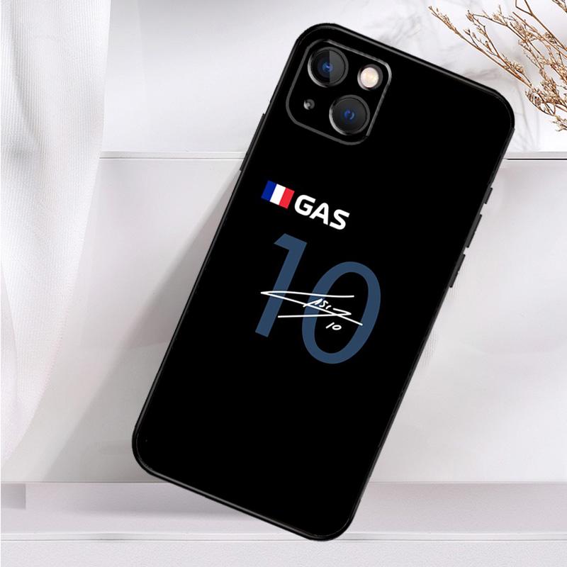 Pierre Gasly 10 F1 Case For iPhone 14 13 12 11 15 Pro Max Mini Cover SE X XR XS 8 7 14 15 Plus Accessories