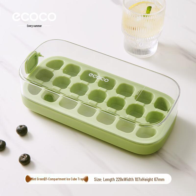 Ecoco Press-Type Ice Tray with Lid