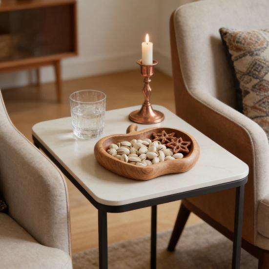 Деревянное поднос для закусок, симпатичная сырная тарелка, небольшое поднос для закусок, сервировочное блюдо для орехов, сосисок, кексов, хлебных палочек и хранения.