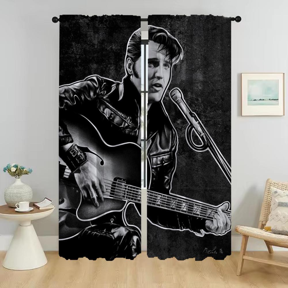 Кухонные шторы для камеры E-Elvis Тюль для спальни Элегантные шторы для комнаты 2 шт. Затемняющие шторы Хэллоуин украшение для ребенка