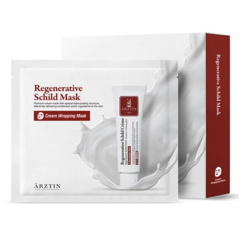 ARZTIN Regenerative Shield Mask for Soothing & Intensive Hydration 16g x 5 Sheets