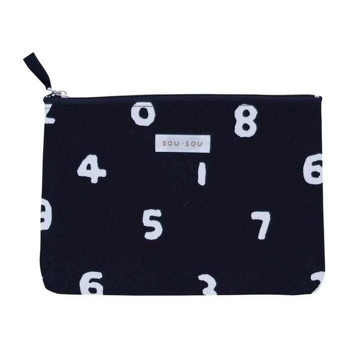 Marushin Flat Pouch SOU SOU SO-SU-U Nurehairo Made in Japan 6165026500 05 Nurehairo Approx. H13 x W19cm