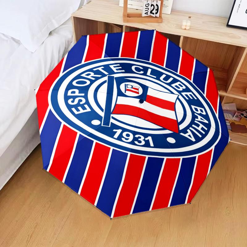 1PC Bahia Fc Crest Emblem Printed Umbrella Folding umbrella, automatic umbrella 8-Frame for Travel, camping Fan gifts Christmas Gifts