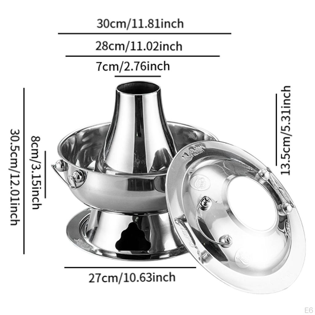 Медный горшок Китайская жаровня Кухонные принадлежности Ручная работа Китайский традиционный шабу