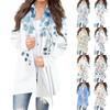Women's Fashion Casual Vintage Floral Printed Mid-Length Cardigan Jacket