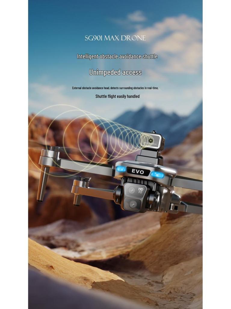 SG901MAX Smart Drone with Brushless Motors, Dual Camera, FPV Screen, GPS, and Obstacle Avoidance