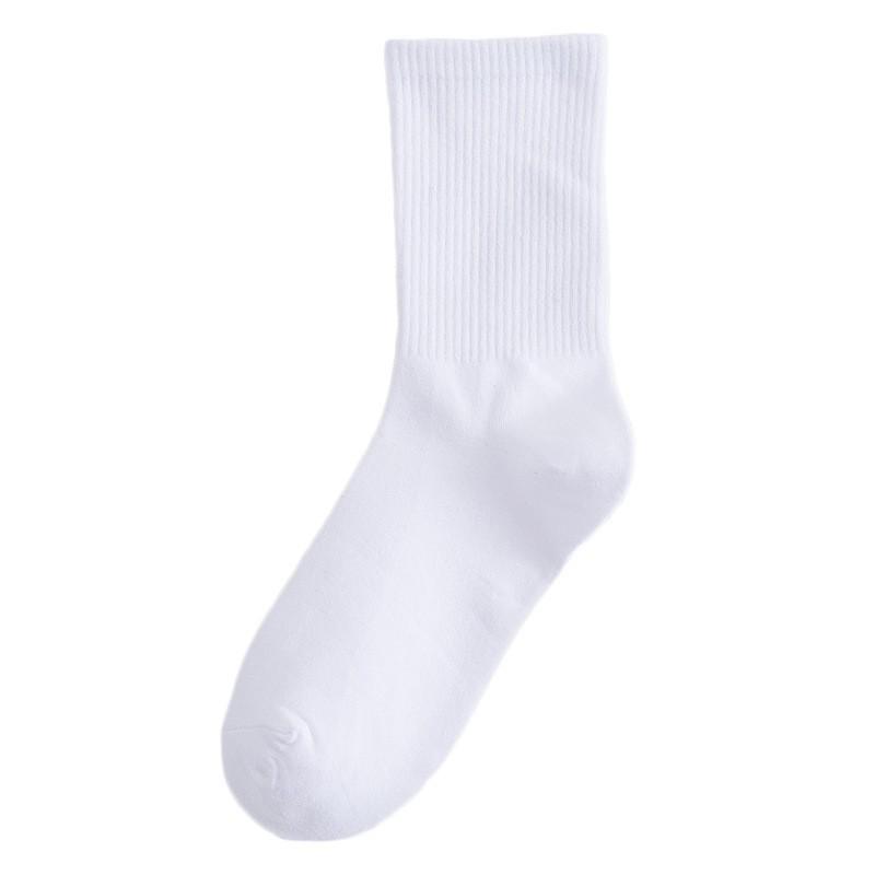 Women's Colorful Mid-Calf Cotton Socks - Korean-Style, Sweat-Absorbent, Odor-Resistant, Thin Slouch Socks for Spring and Autumn