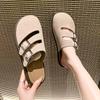 Мода Модные летние женские замшевые мокасины женские мужские сандалии на плоской подошве из пробки парные пляжные сандалии классические мужские мюли сабо