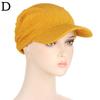 1PC Sun Hat Sunscreen Cap Solid Color Turban Cap Summer Female Hat Fashion Female Hat
