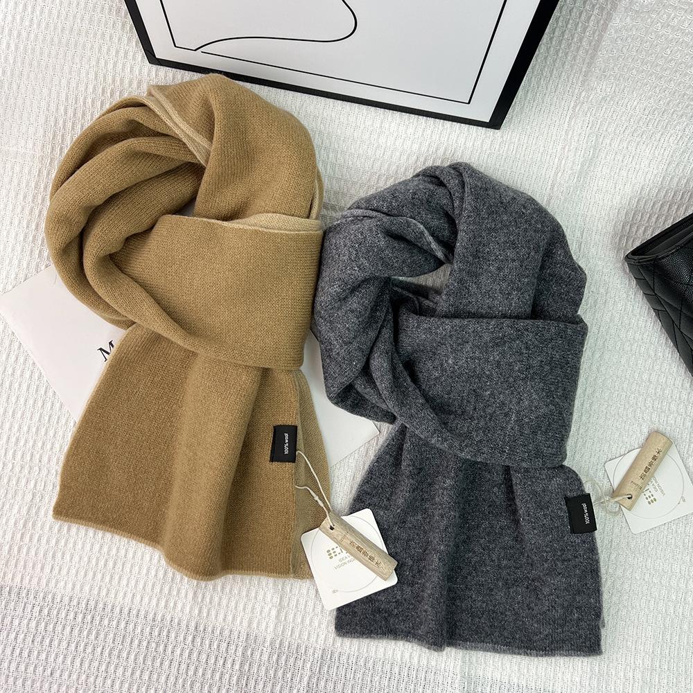 111 Австралийский шарф женский осенний и зимний высококачественный вязаный универсальный утолщенный теплый студенческий шарф подарок на день рождения