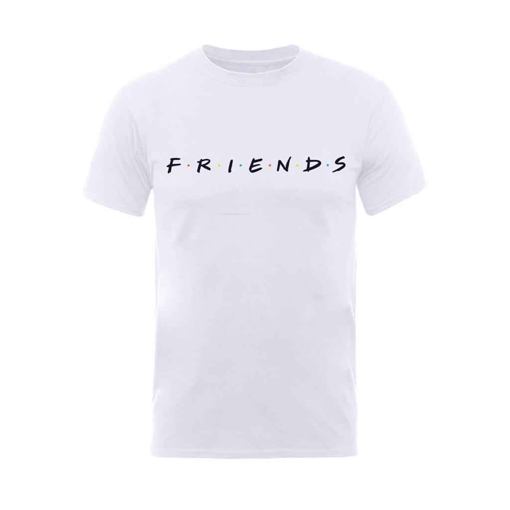 Футболка мужская унисекс с белым логотипом Friends Central Perk
