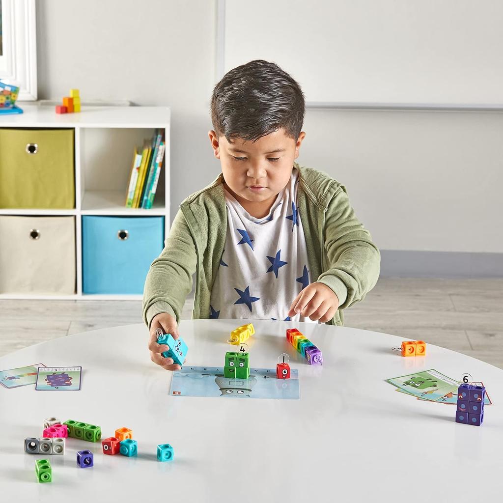 Блоки Соединительные Кубики Numberblocks 1-10 Набор для занятий 30 Развивающих занятий для дошкольников Счетные кубики Обучающая игрушка Числовые игры