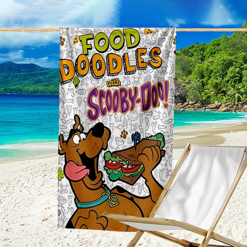 Ultra-Soft Beach Towel with Scooby-Doo Theme,Ideal for Pool - Camping, Diving - Perfect Travel Essential, Vibrant Beach Towel.