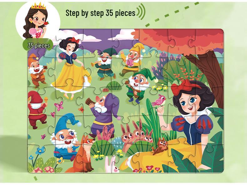 Princess Magnetic Puzzle for Girls Ages 3 and Up - Educational Toy Gift