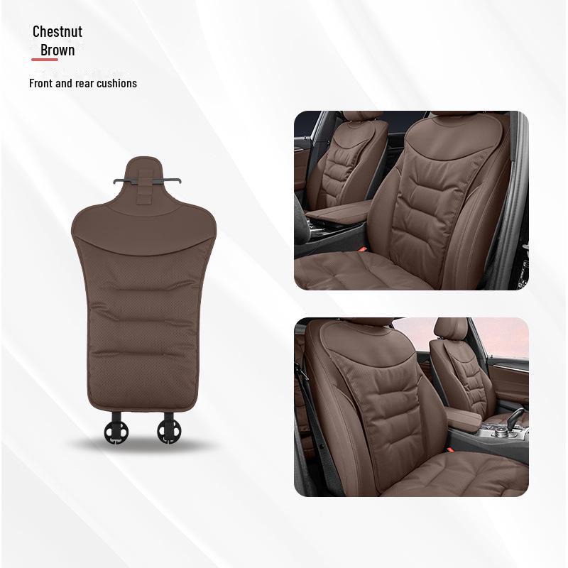 Универсальные вентилируемые подушки для автомобильных сидений из кожи наппа — всесезонные, дышащие, высококачественные, перфорированные, для всех моделей.