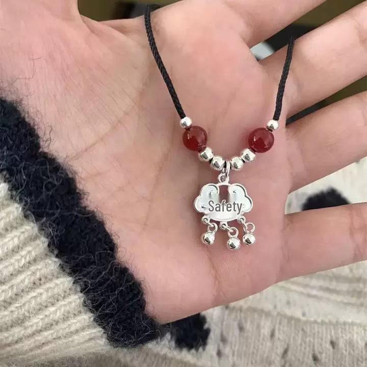 Модное плетеное нефритовое ожерелье с пряжкой безопасности для студентов и пар