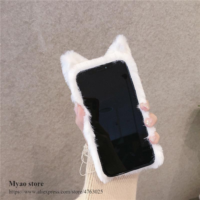 3D Cat Case For Motorola Moto G15 G35 G55 G75 G85 G84 G73 G53 G54 G34 G24 G14 G23 G13 G22 G52 G32 G62 G82 G42 G72 Cute Fur Cover