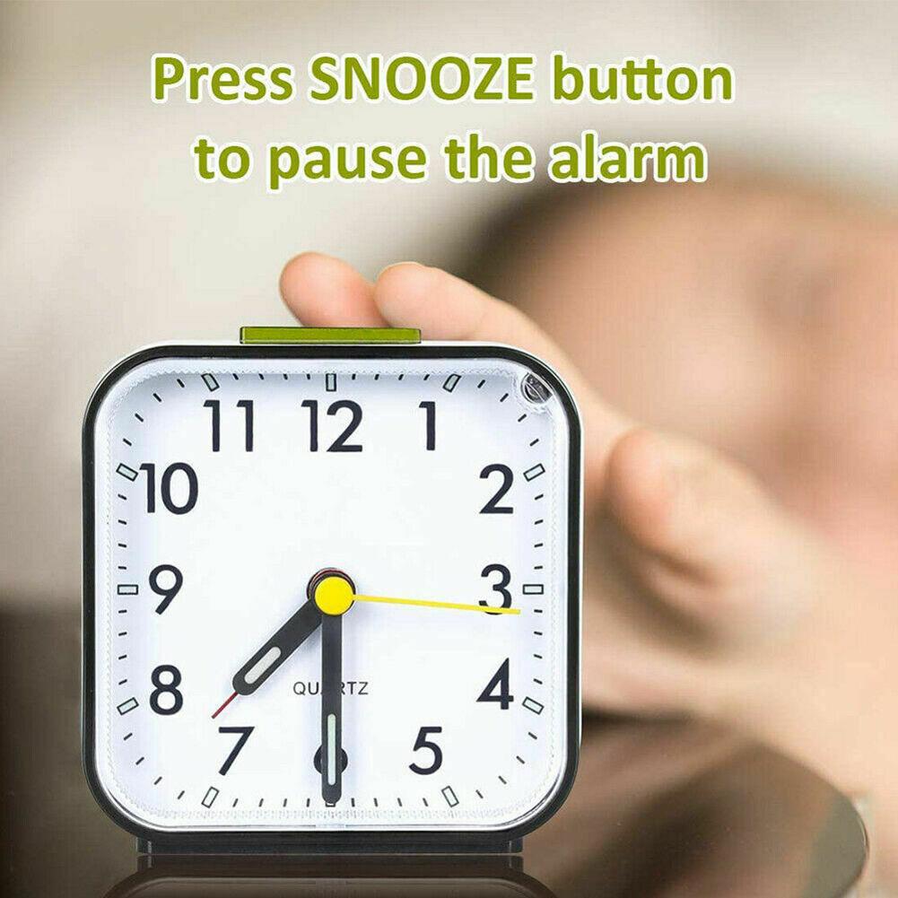 1PC Bedroom Alarm Clock Small Alarm Clock Silent Alarm