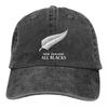 New Zealand All Blacks Unisex Baseball Cap Rugby Worldcup Sports Distressed Denim Washed Hats Cap Fashion Workouts Sun Cap