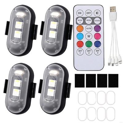 28GC Светодиодные огни с пультом дистанционного управления, USB-зарядка, мигающие светодиоды, простая установка