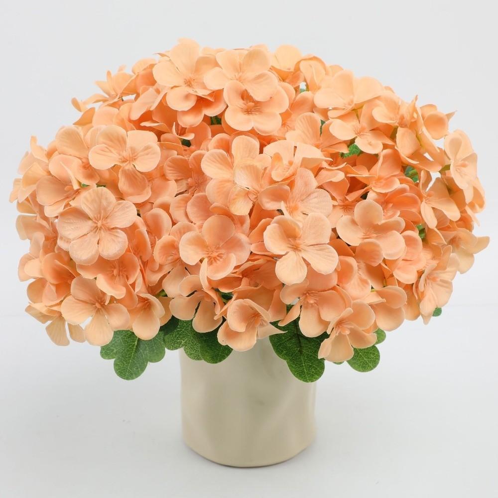 Dyed Edged Fake Flower Ball Silk Cloth Hydrangea New Simulation Flowers  Photography Props