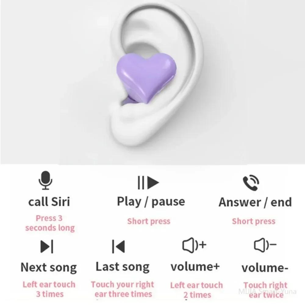 Новые оригинальные беспроводные наушники в форме сердца, Bluetooth 5,3, женские наушники, высокое качество, наушники в форме сердца, подарок для студентки