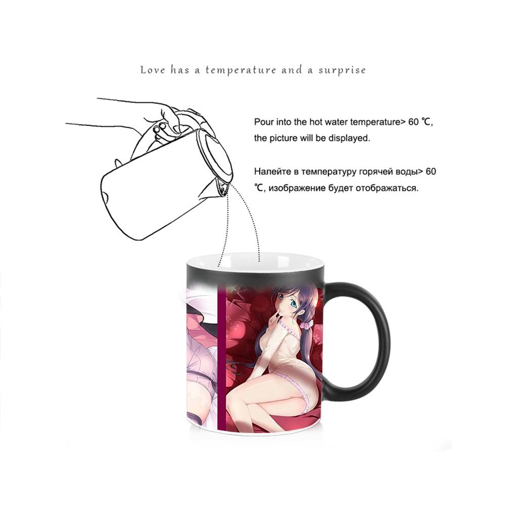 Ceramic Mug Anime Creative Big Ass Beauty Heat Sensitive BSKT-138 Cups and Mugs Custom Cup Sublimation Tumblers Color Change Cup