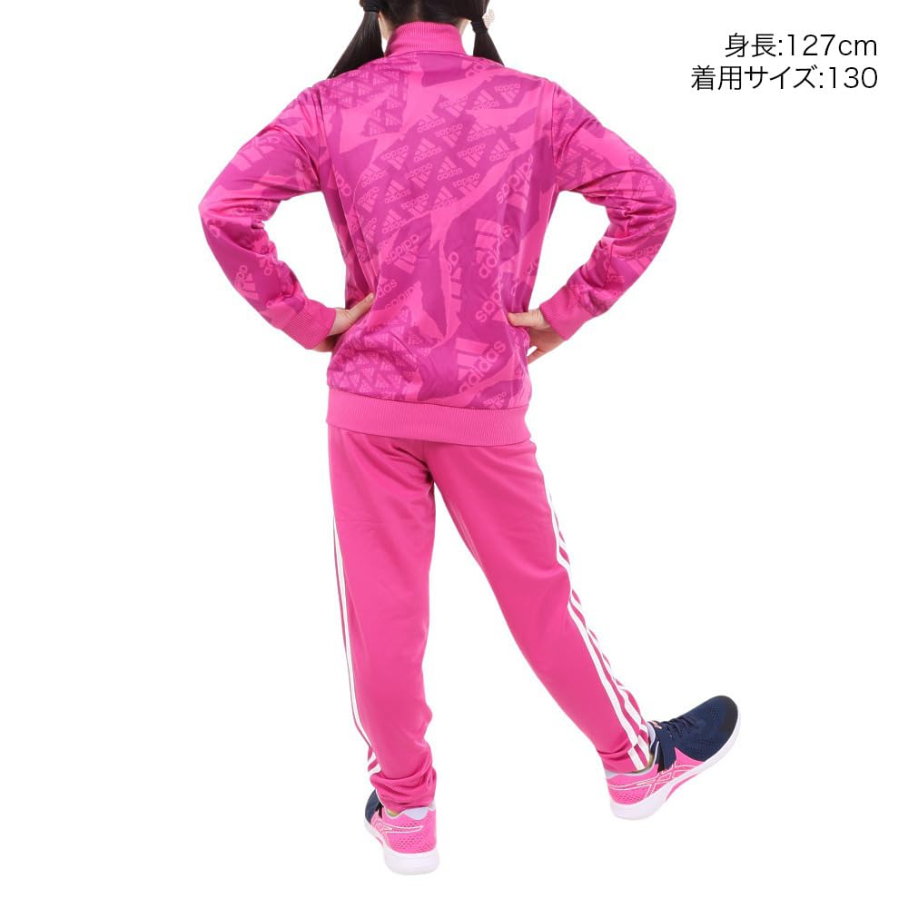 Комплект спортивного костюма Adidas Essentials с принтом для детей, фуксия J160, KOS14, полубоковой (IS2558),
