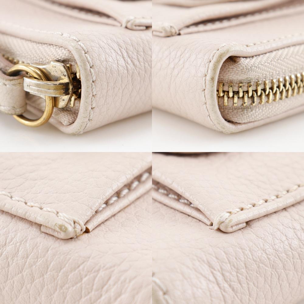 Chloe Кошелек Paraty 3P0375-043 Застежка-молния ТЕЛЕСНЫЙ РОЗОВЫЙ розовая кожа Женский Б/у