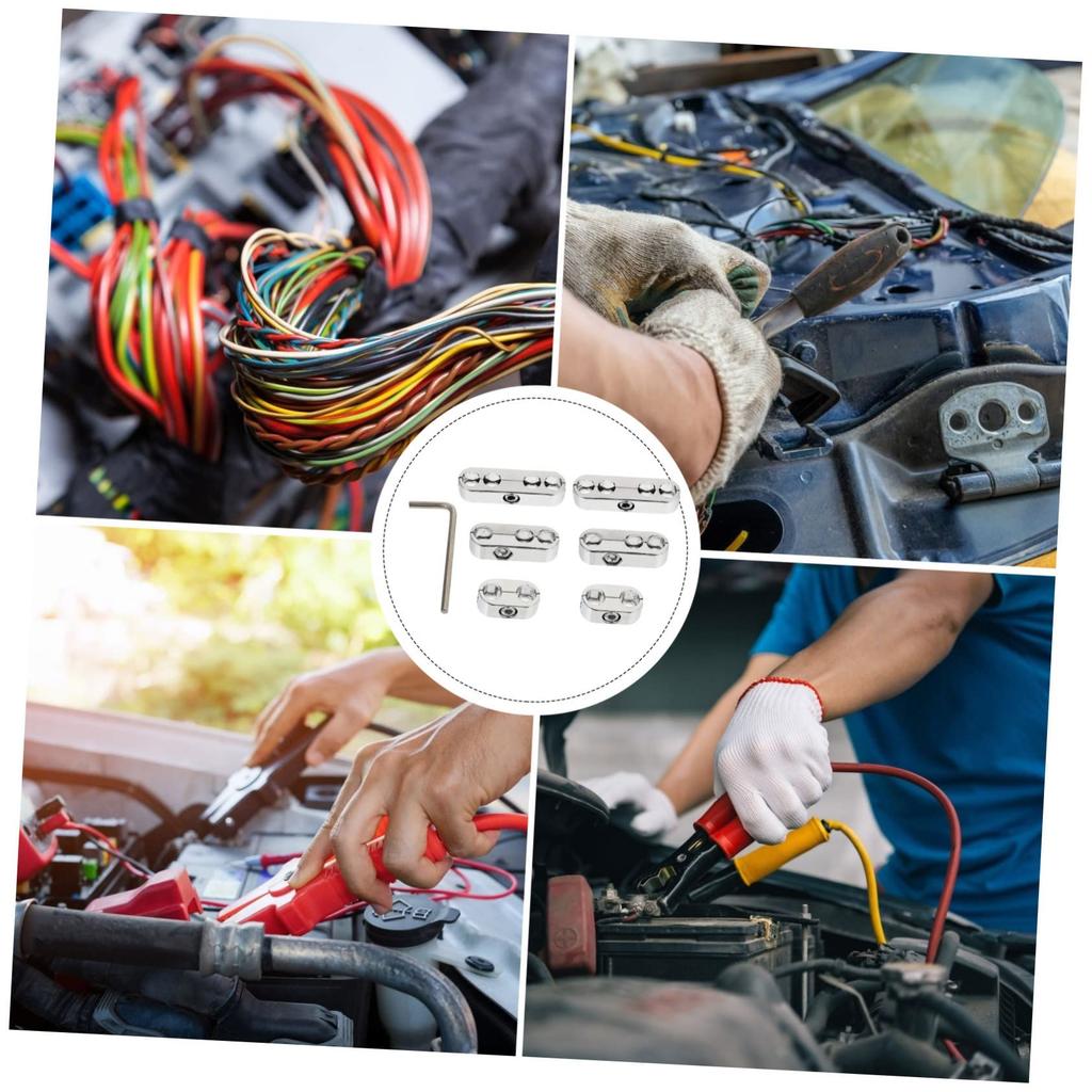 OSOLADY 1 комплект разделитель проводов гофрированная трубка автомобильный провод провод свечи зажигания разделитель держатель проводов зажигания серебристый Ab