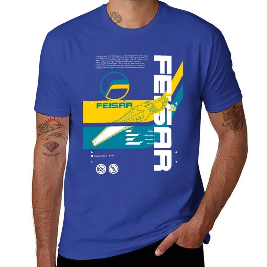 Wipeout 2049 Feisar Coverart Tshirt Hippie Heavyweight New In Tops Tees Cute Harajuku Vintage Unisexs Designer Clothes Streetwear