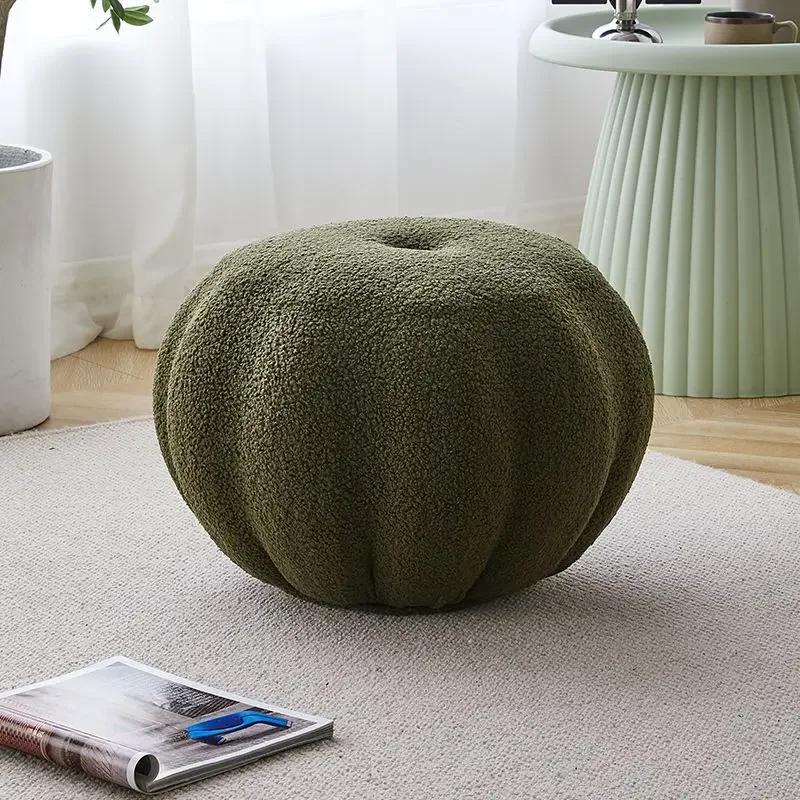 Диван-табурет Nordic Pumpkin, пуф, подставка для ног, журнальный столик, приставной круглый табурет, табурет для пеленания обуви, гостиная
