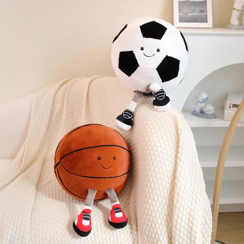 Non-cartoon Animal Style Plush Toy Football And Basketball Doll For Children Ideal For Play And Comfort