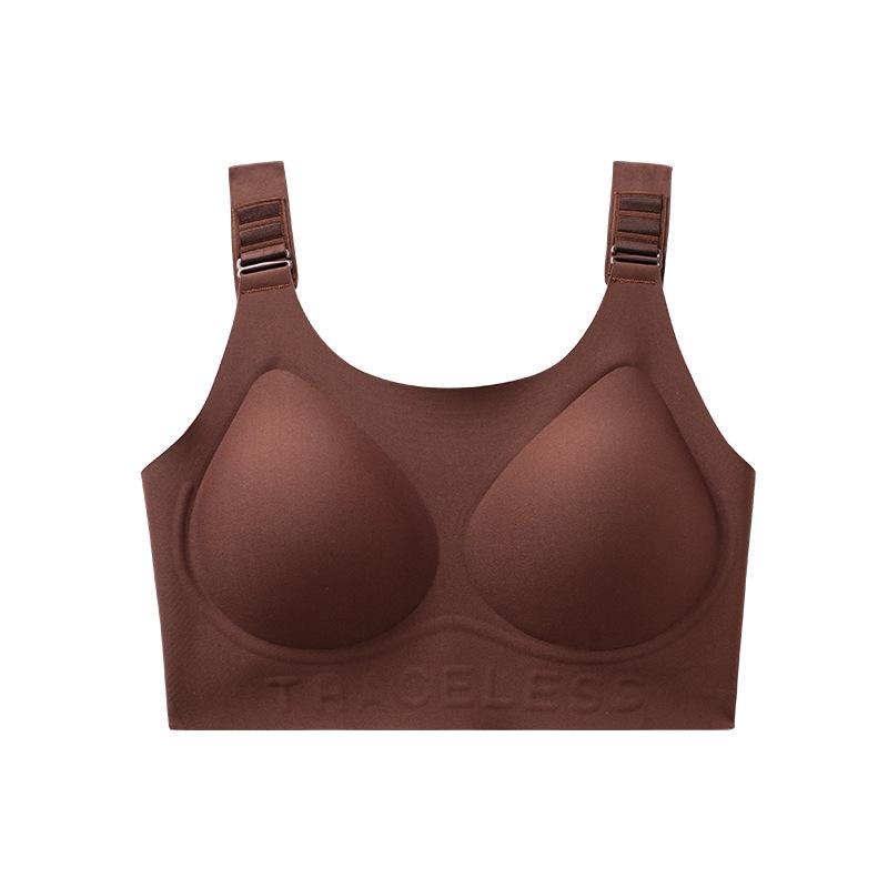 Arbitrary adjustment buckle invisible large size underwear women's seamless thin breathable collection sub-breast vest bra cover