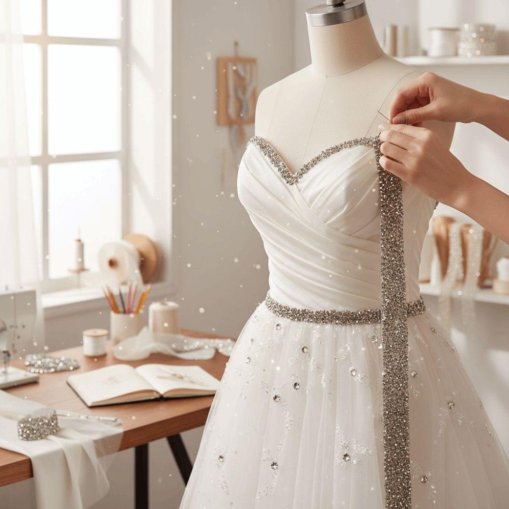 1pcs 1 Yard Length Crystal Rhinestone Ribbon 30mm Width Sparkle Crystal Rhinestone Mesh Ribbon Self-Adhesive Ribbon